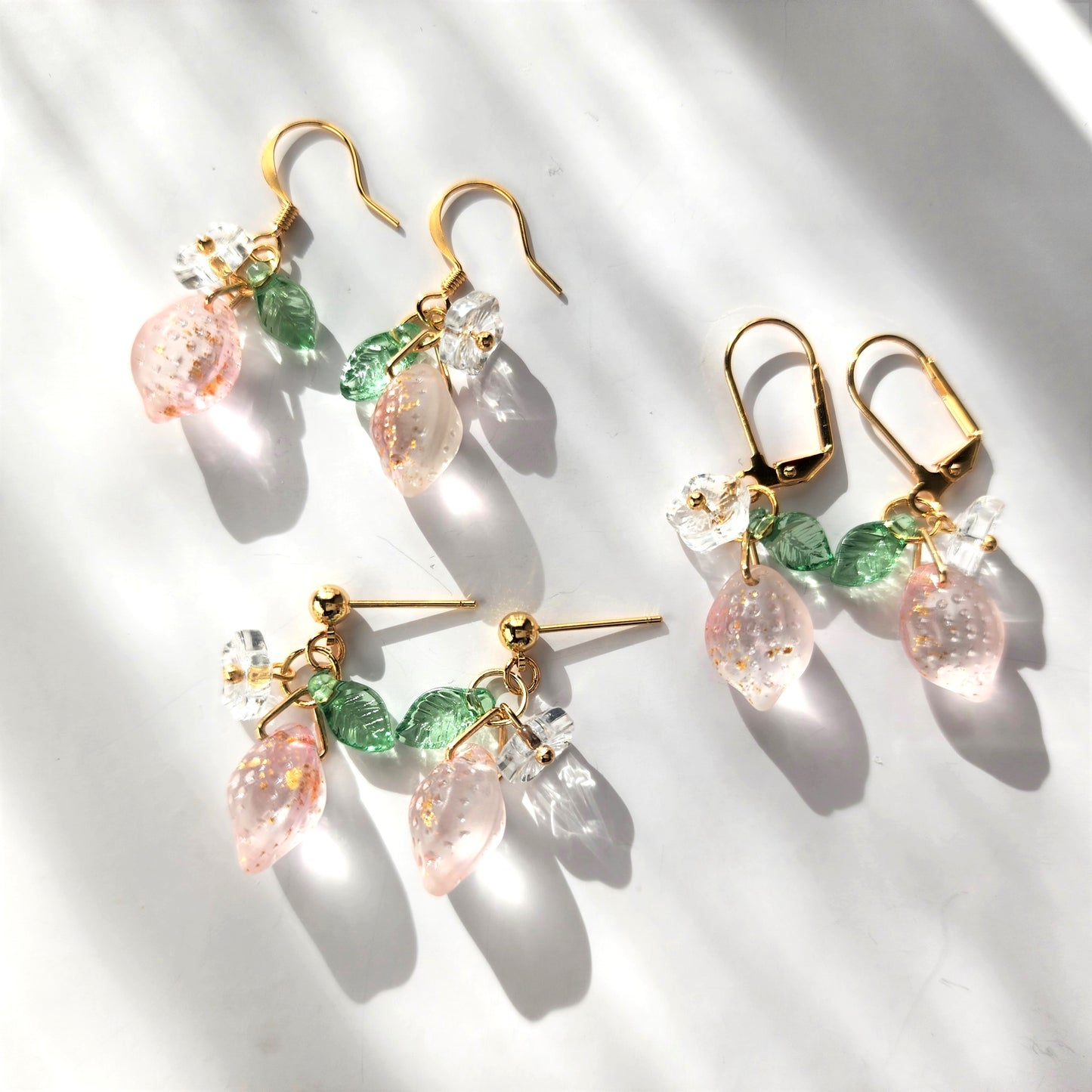 Pendientes de limón brillantes, pendientes de frutas, pendientes de comida, pendientes colgantes de limón lindos únicos, regalo para ella