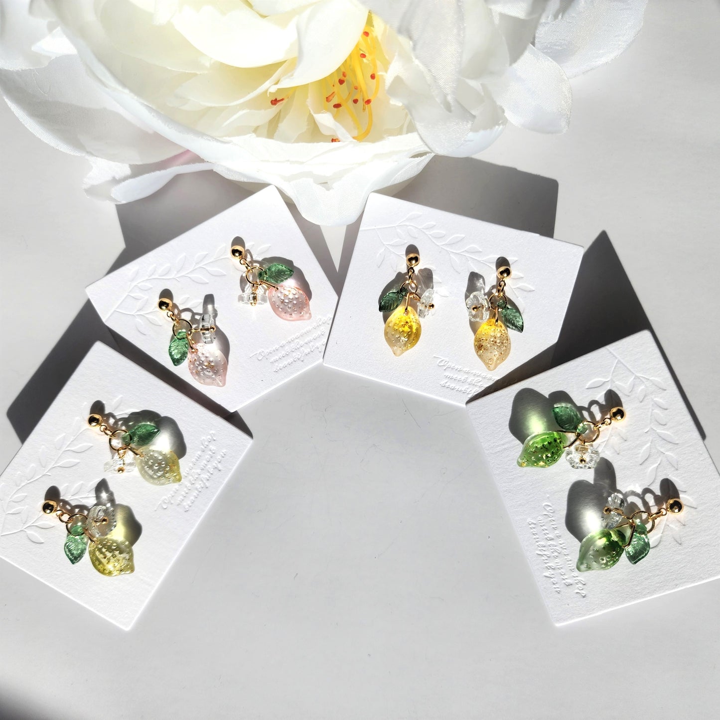Pendientes de limón brillantes, pendientes de frutas, pendientes de comida, pendientes colgantes de limón lindos únicos, regalo para ella