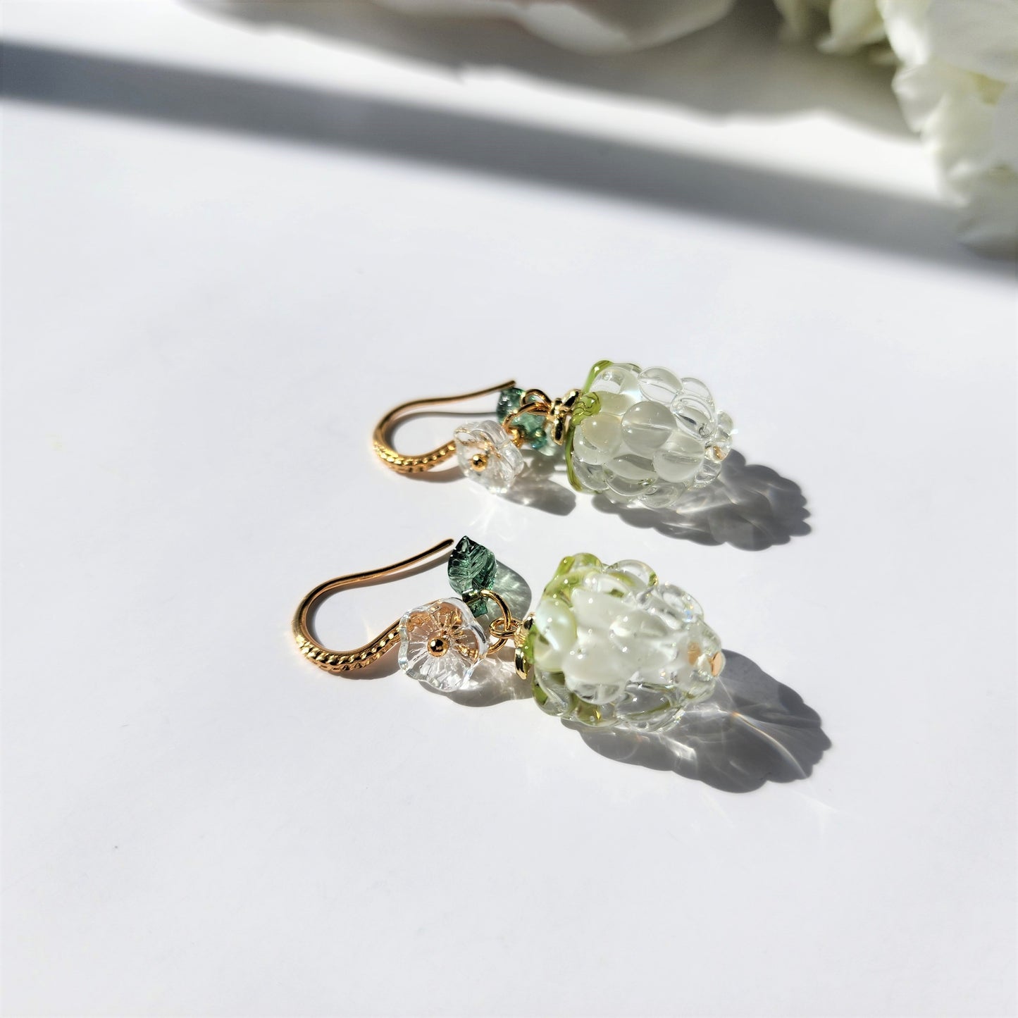 Cloud Berry with Flowers Earrings