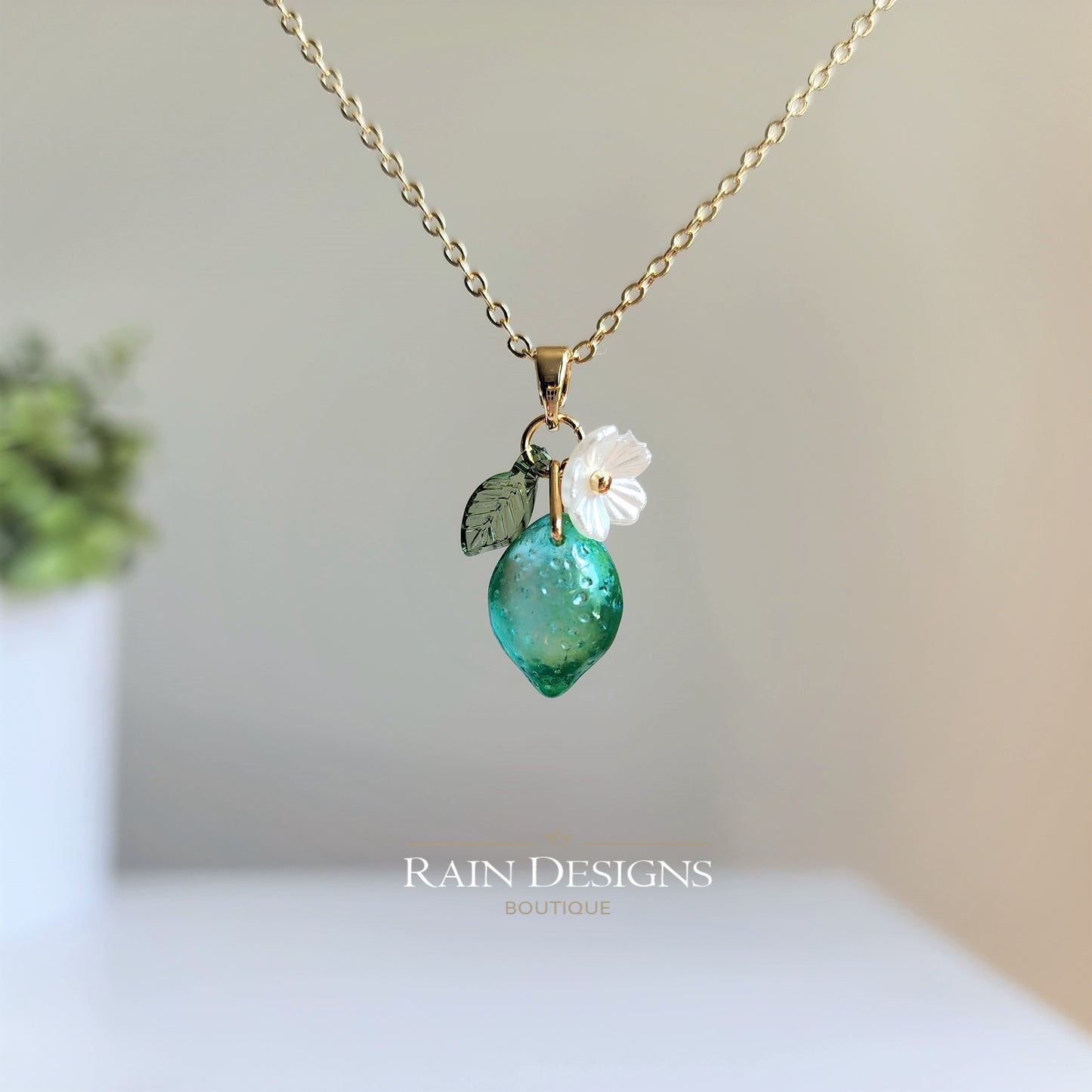 Custom Lime Necklace | Fruit Necklace