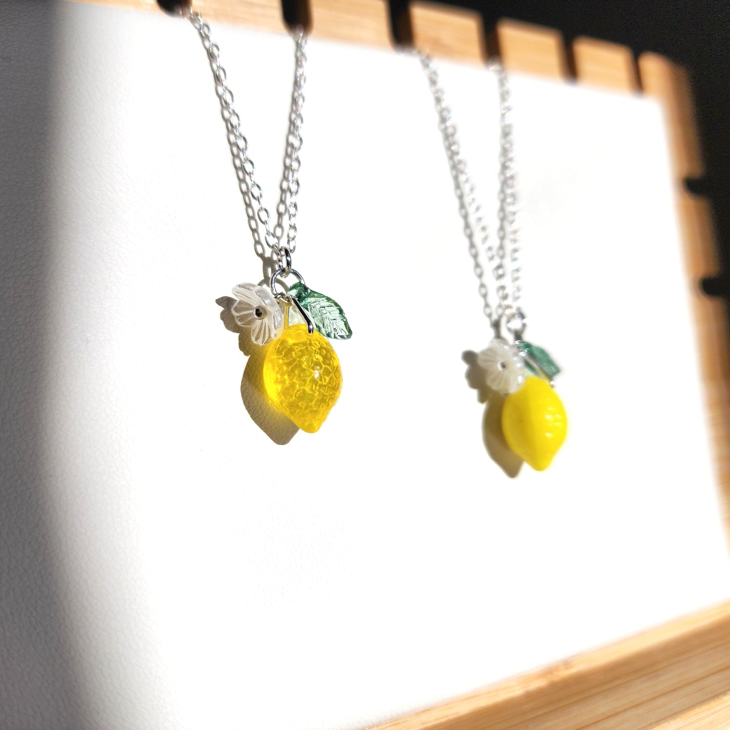 Custom Lemon Necklace | Design Your Own 925 Silver Plated Citrus Fruit Necklace