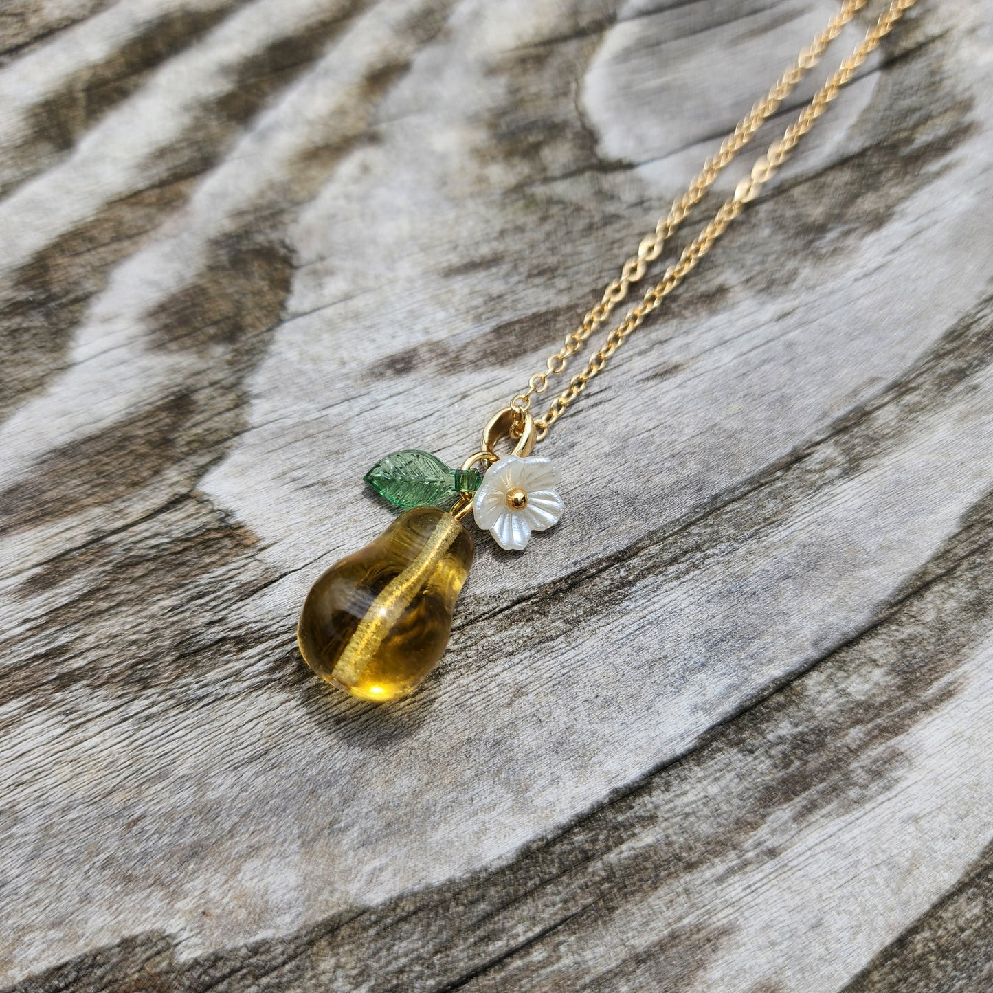 Large Pear Necklace