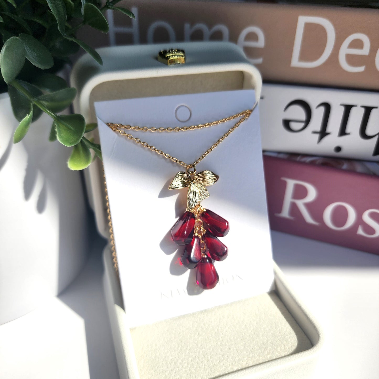 Pomegranate Seed Necklace