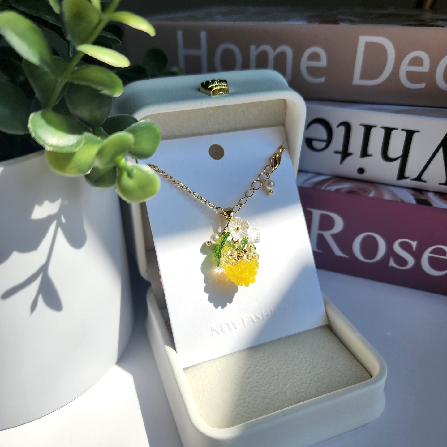 Custom Raspberry Fruit Necklace