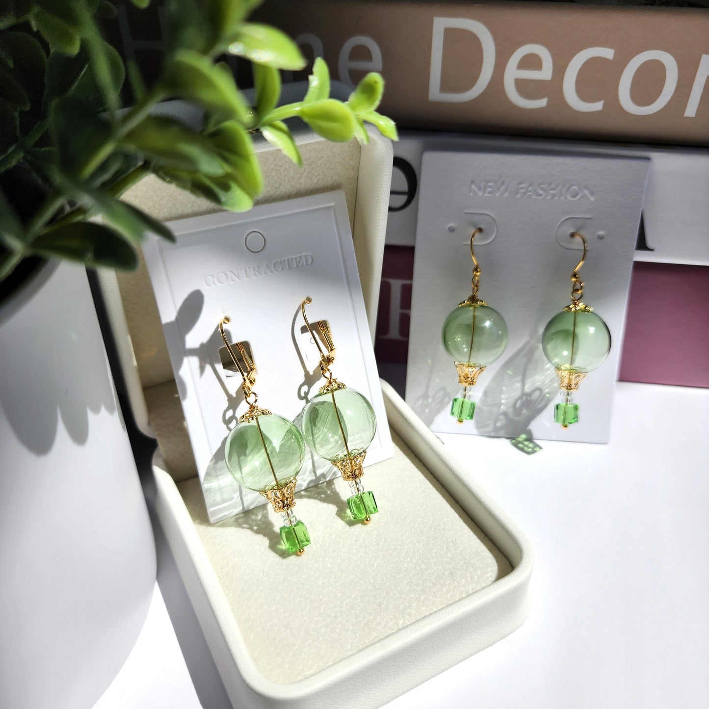 Glass Bubble Hot Air Balloon Earrings | Bubble Fun Jewelry