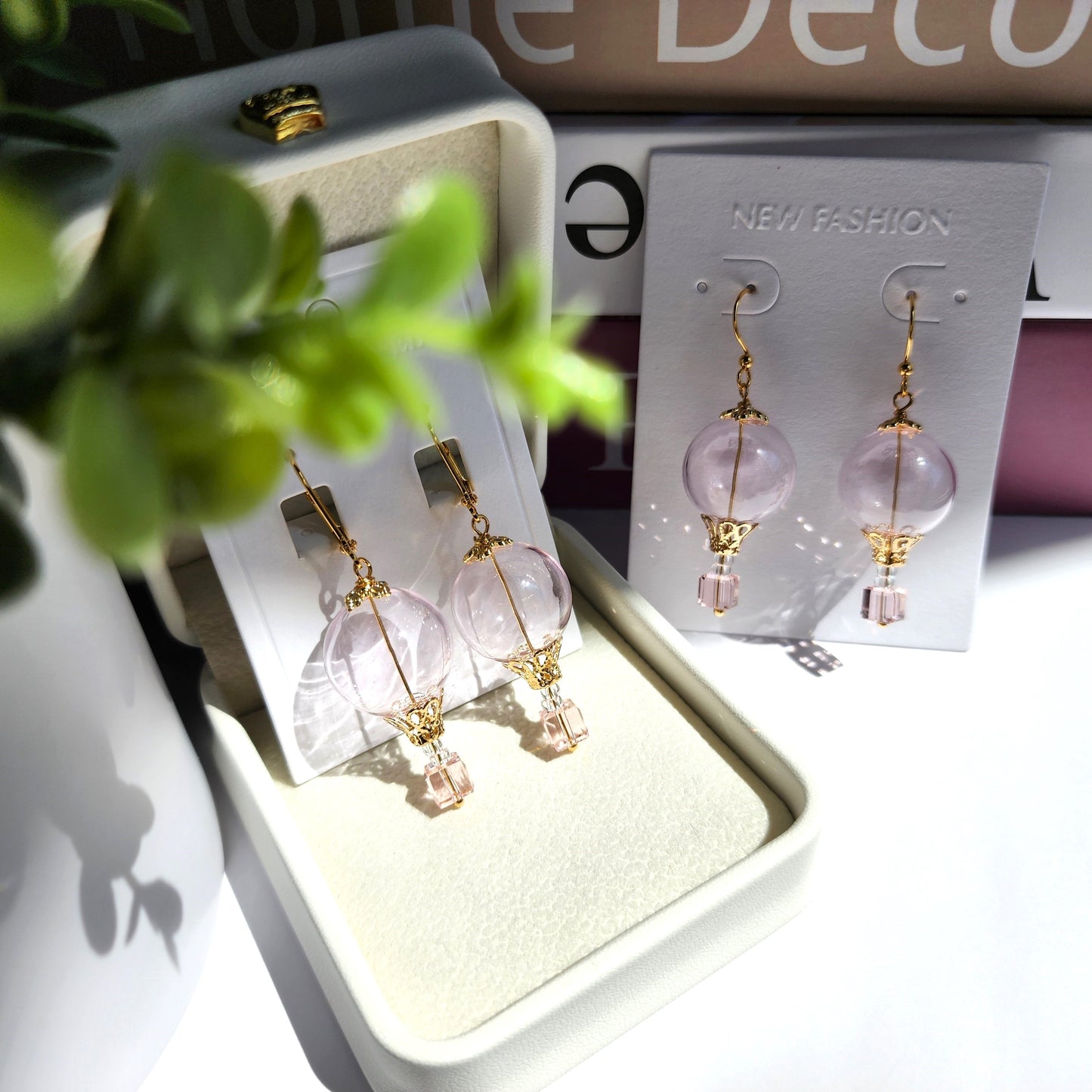 Glass Bubble Hot Air Balloon Earrings | Bubble Fun Jewelry