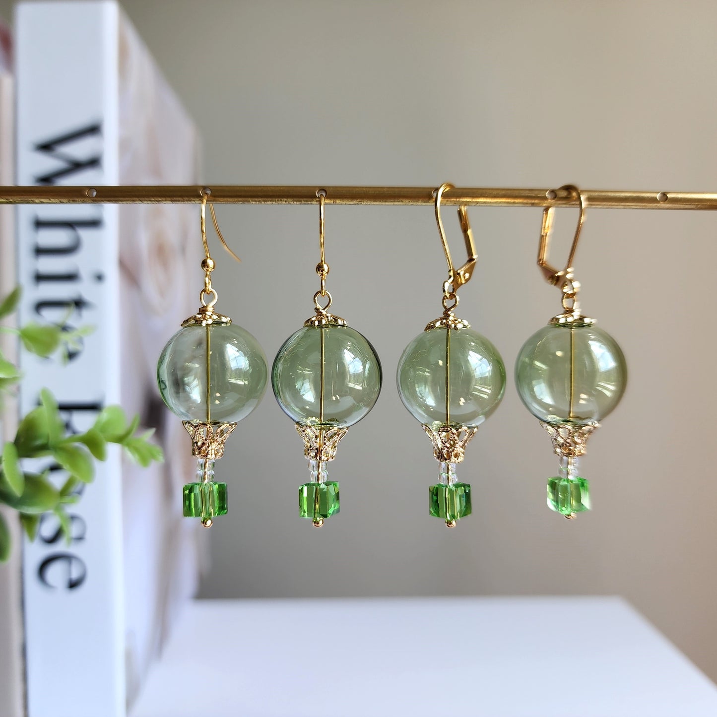 Glass Bubble Hot Air Balloon Earrings | Bubble Fun Jewelry