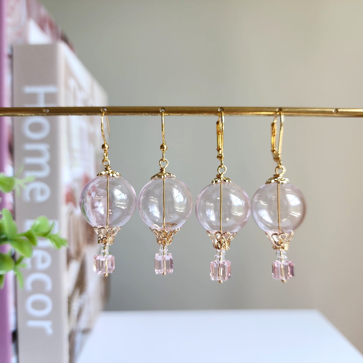 Glass Bubble Hot Air Balloon Earrings | Bubble Fun Jewelry