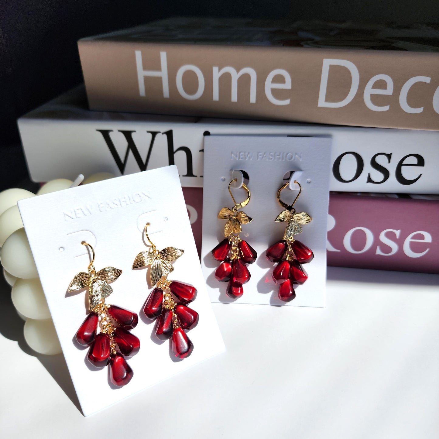 Pomegranate Seed Earrings