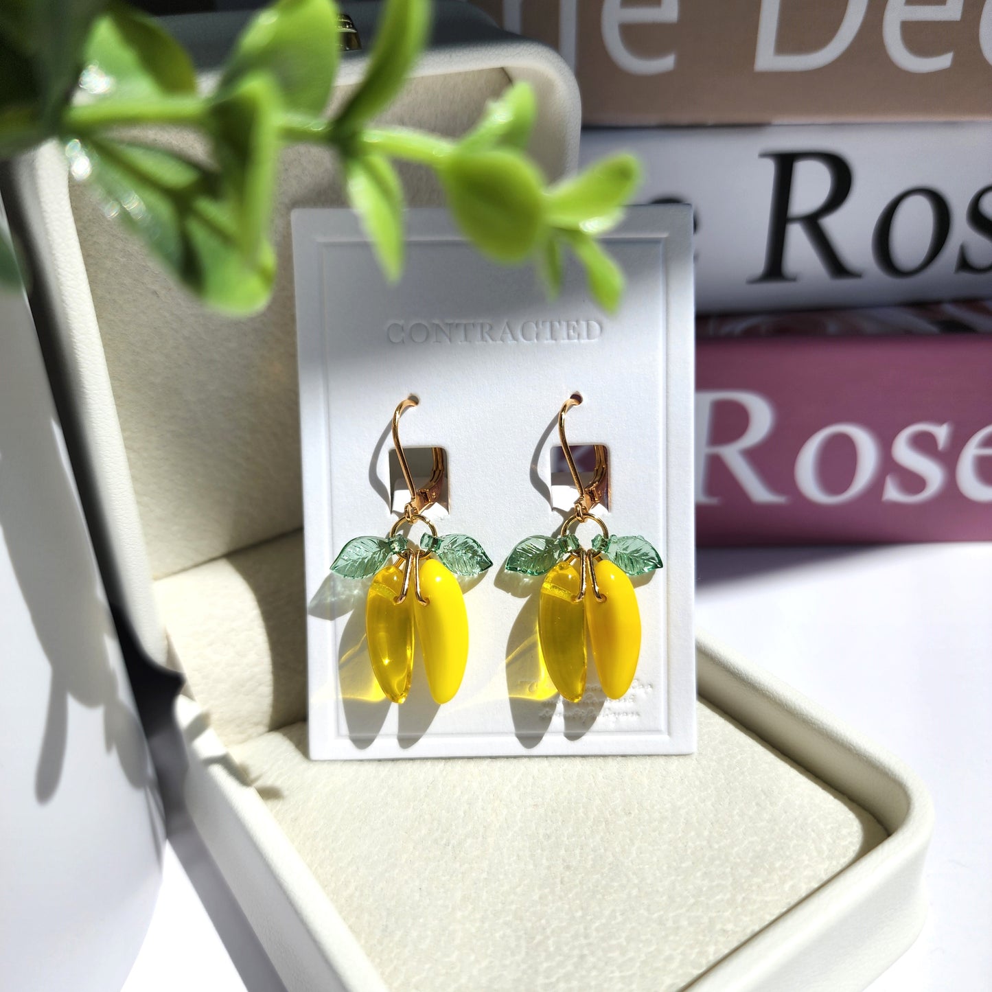 Handmade Banana Fruit Earrings
