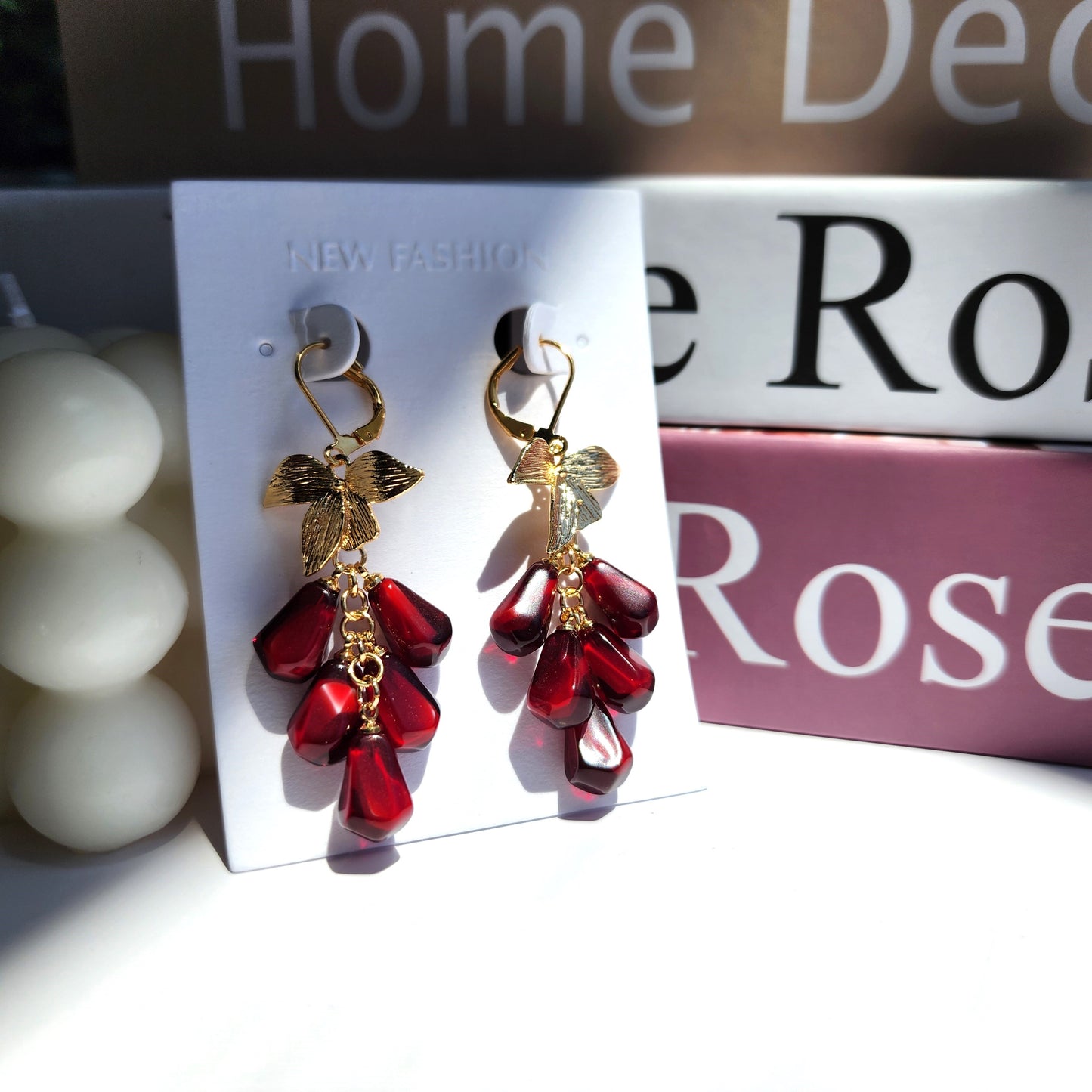 Pomegranate Seed Earrings