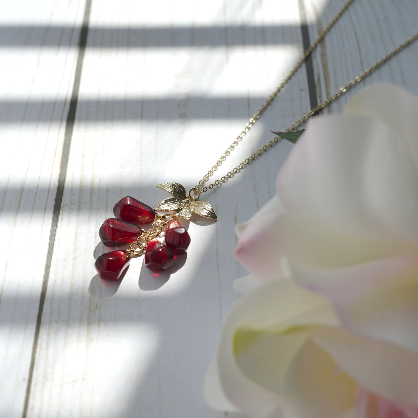 Pomegranate Seed Necklace