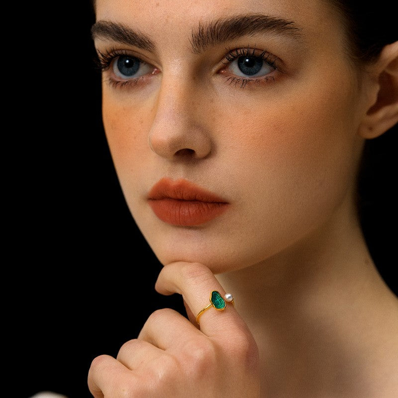 Lake Resin 925 Silver Rings