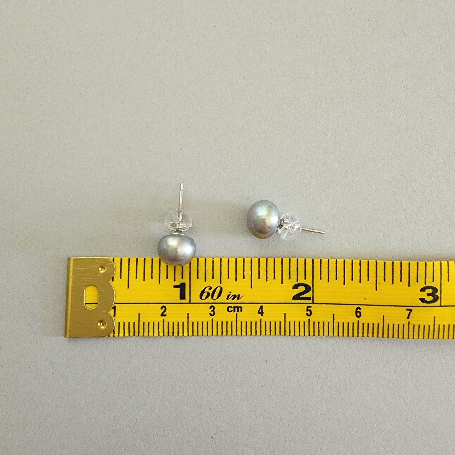 pearl stud earring, 925 sterling silver earring, freshwater pearl, gift for her, Xmas gift, wedding jewelry