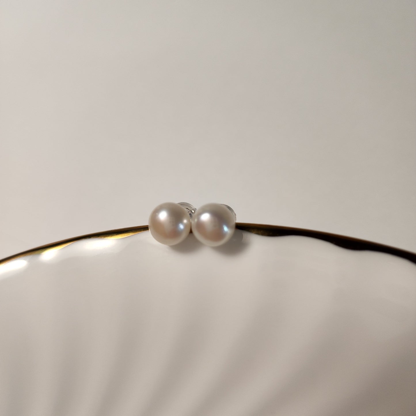 pearl stud earring, 925 sterling silver earring, freshwater pearl, gift for her, Xmas gift, wedding jewelry