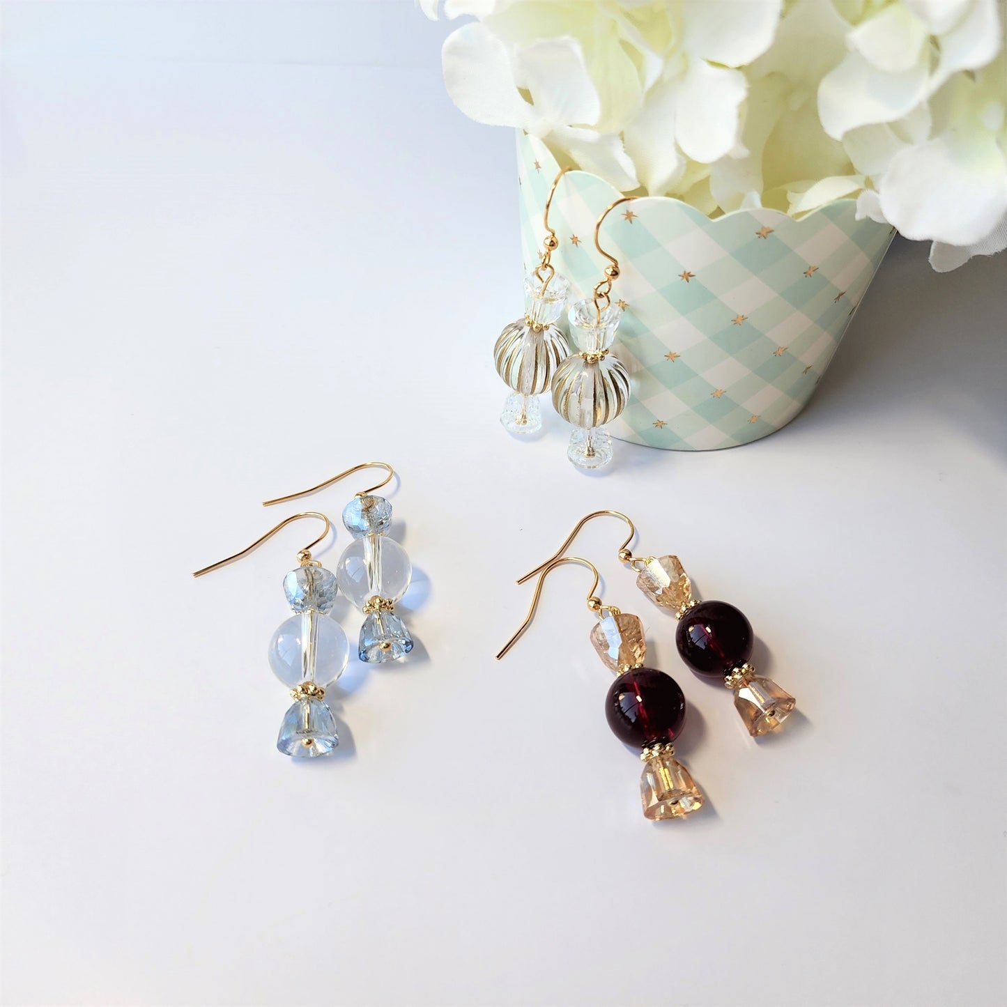Bubble Candy earrings, sweet crystal candy earrings, cute fruit candy earrings, gift for her