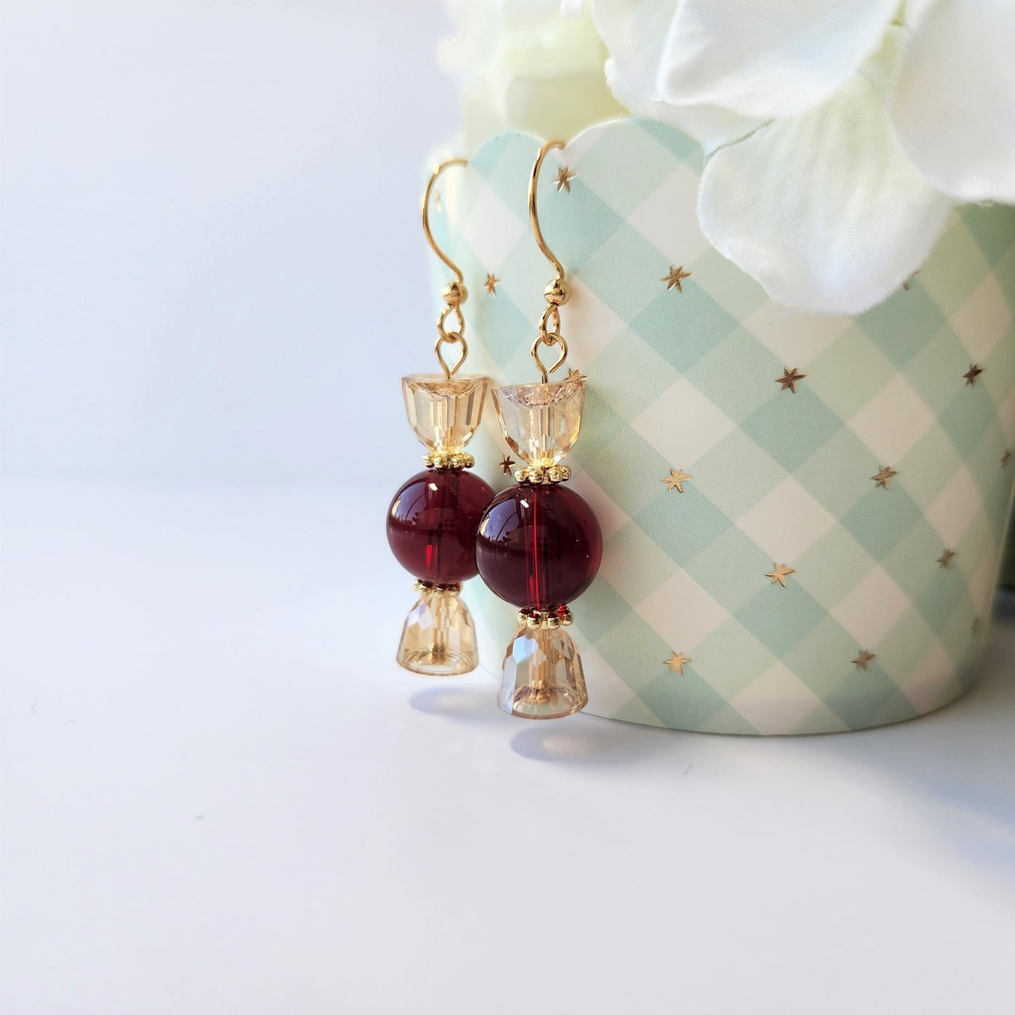 Bubble Candy earrings, sweet crystal candy earrings, cute fruit candy earrings, gift for her