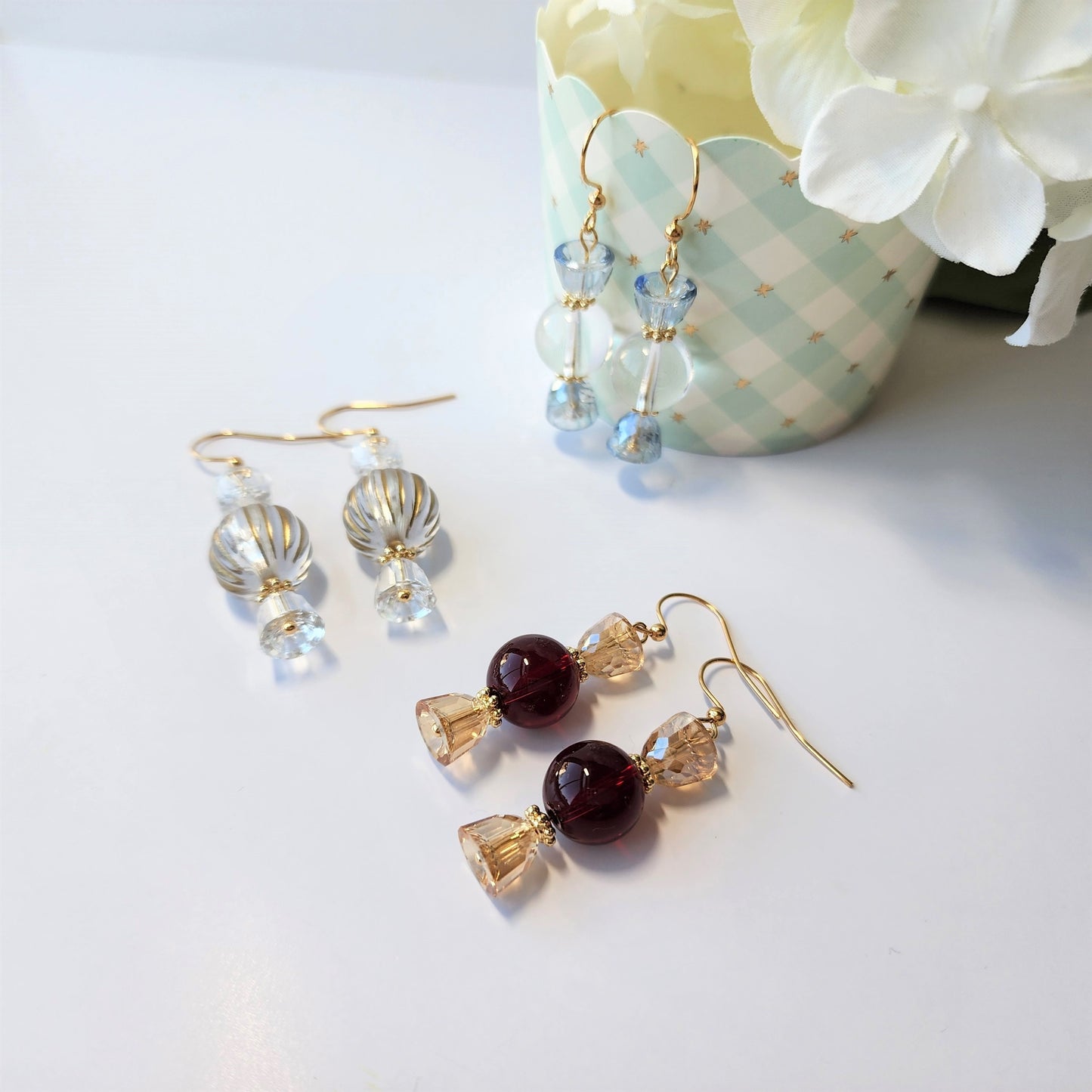 Bubble Candy earrings, sweet crystal candy earrings, cute fruit candy earrings, gift for her