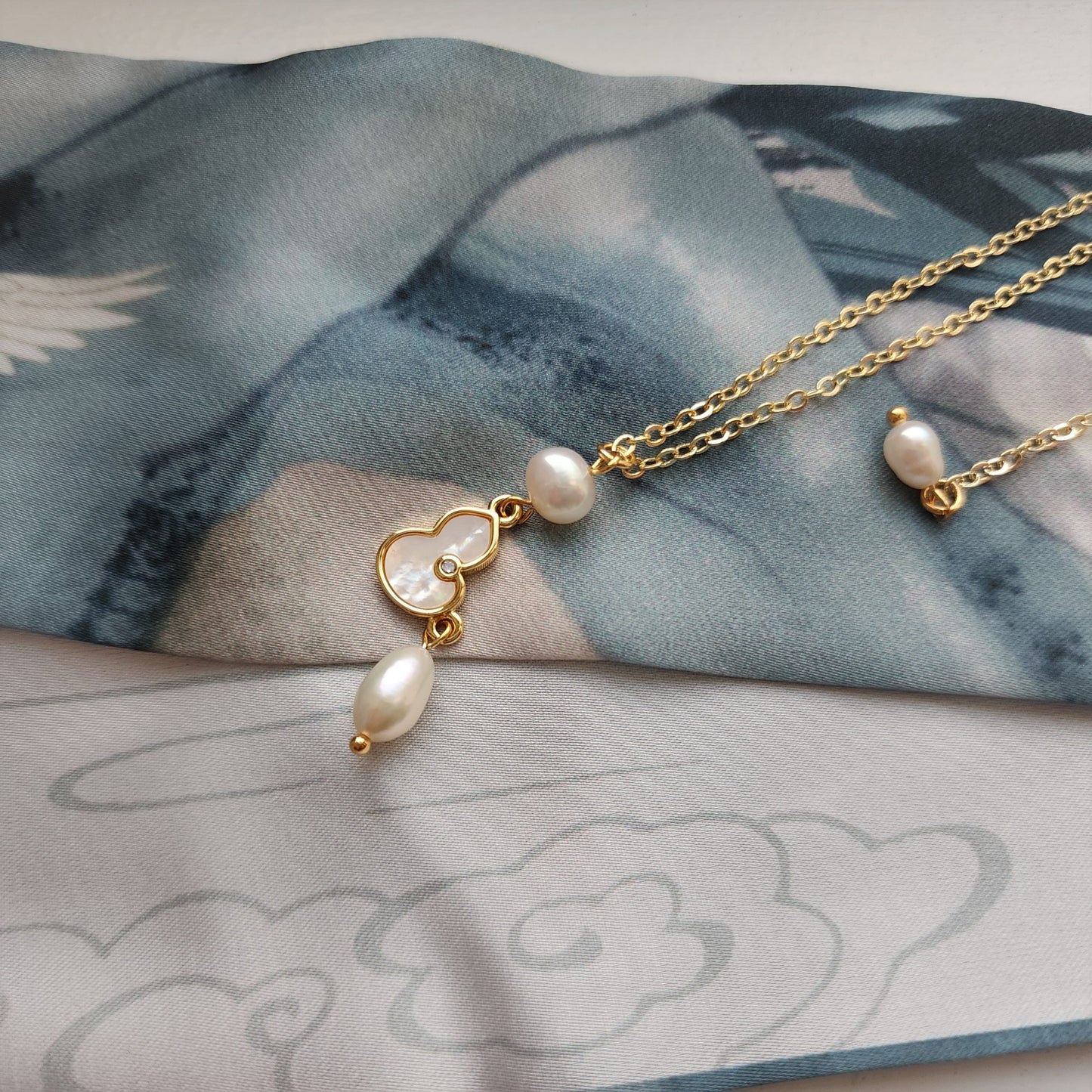 Wulu pearl earrings, Chinese Wulu and freshwater pearl jewelry,gift for her