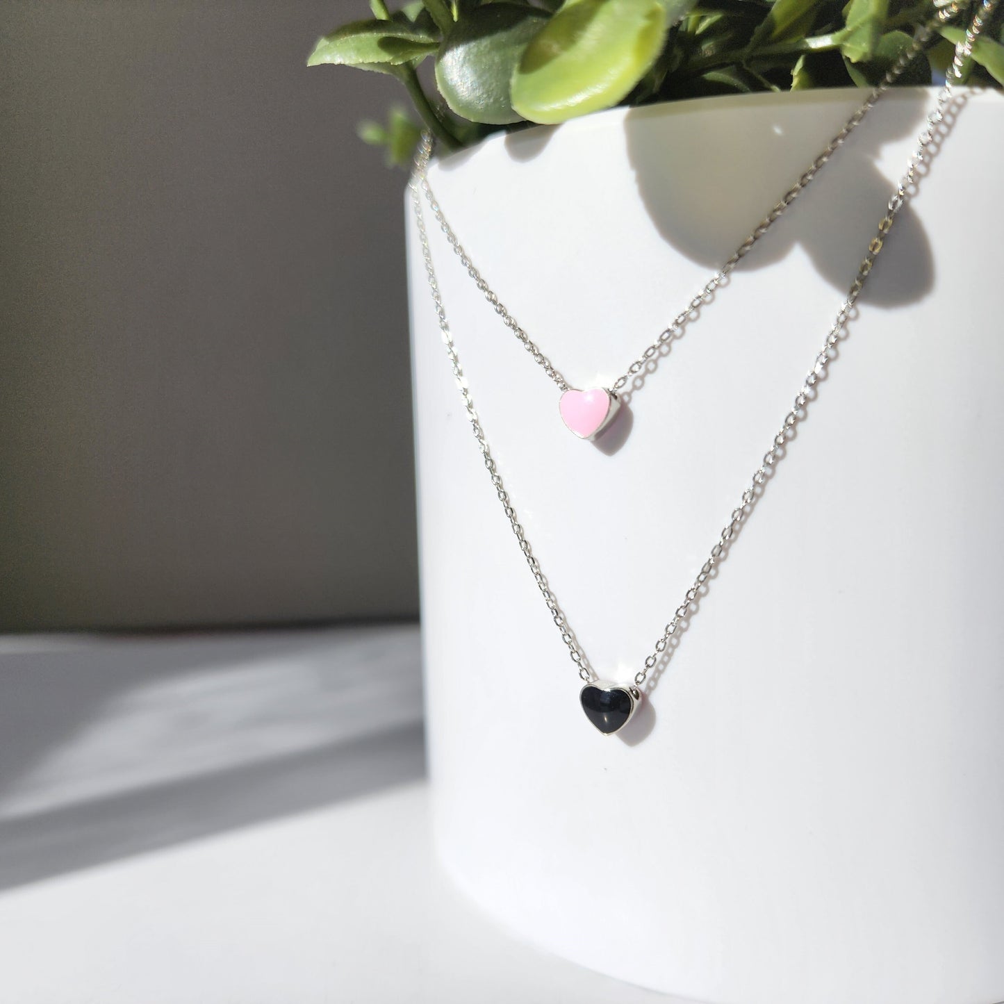 Mini love heart necklace, 925s silver necklace, Valentine's gift, gift for her