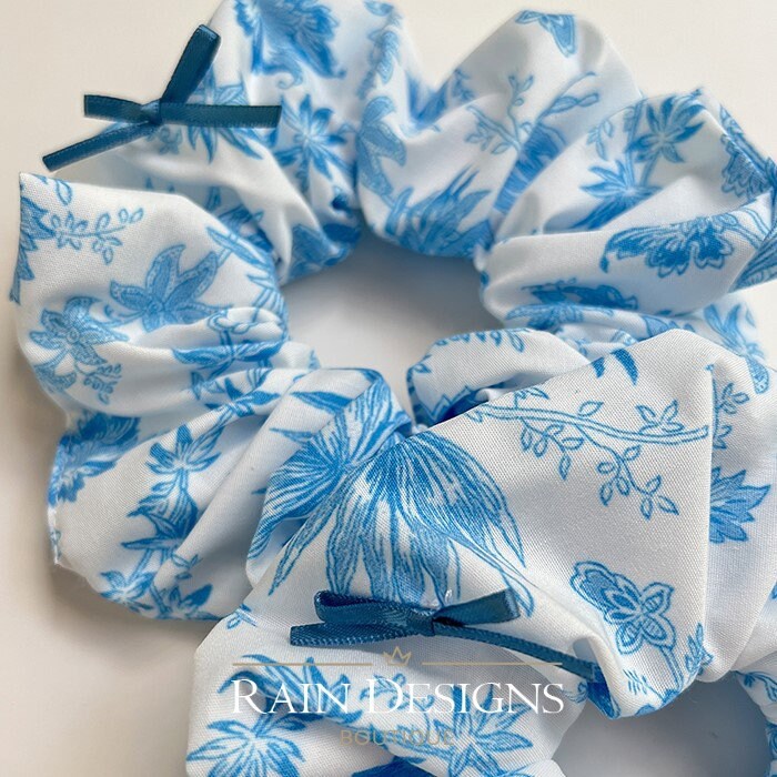 Coconut leaf Scrunchie hair tie| Cotton elastic hair tie| Homemade scrunchy| Large| Gift for her| Limited edition