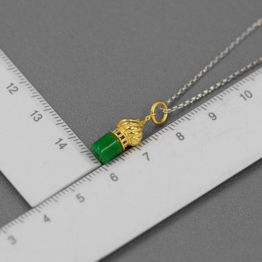 Dome Earrings, Gold and silver dome Jade earrings, Gift for her