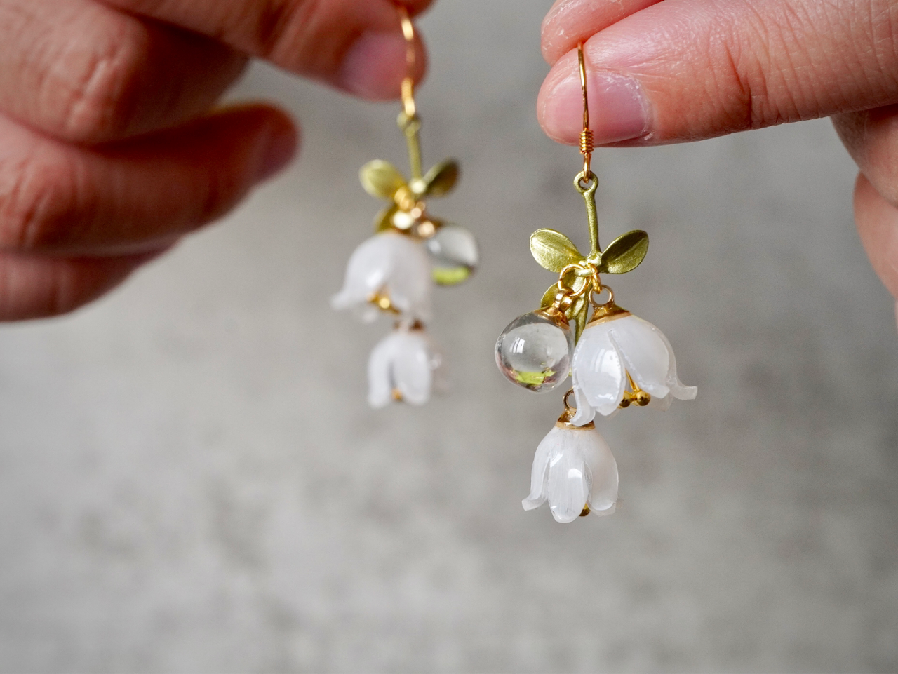 Lily Of The Valley Dangle Earrings