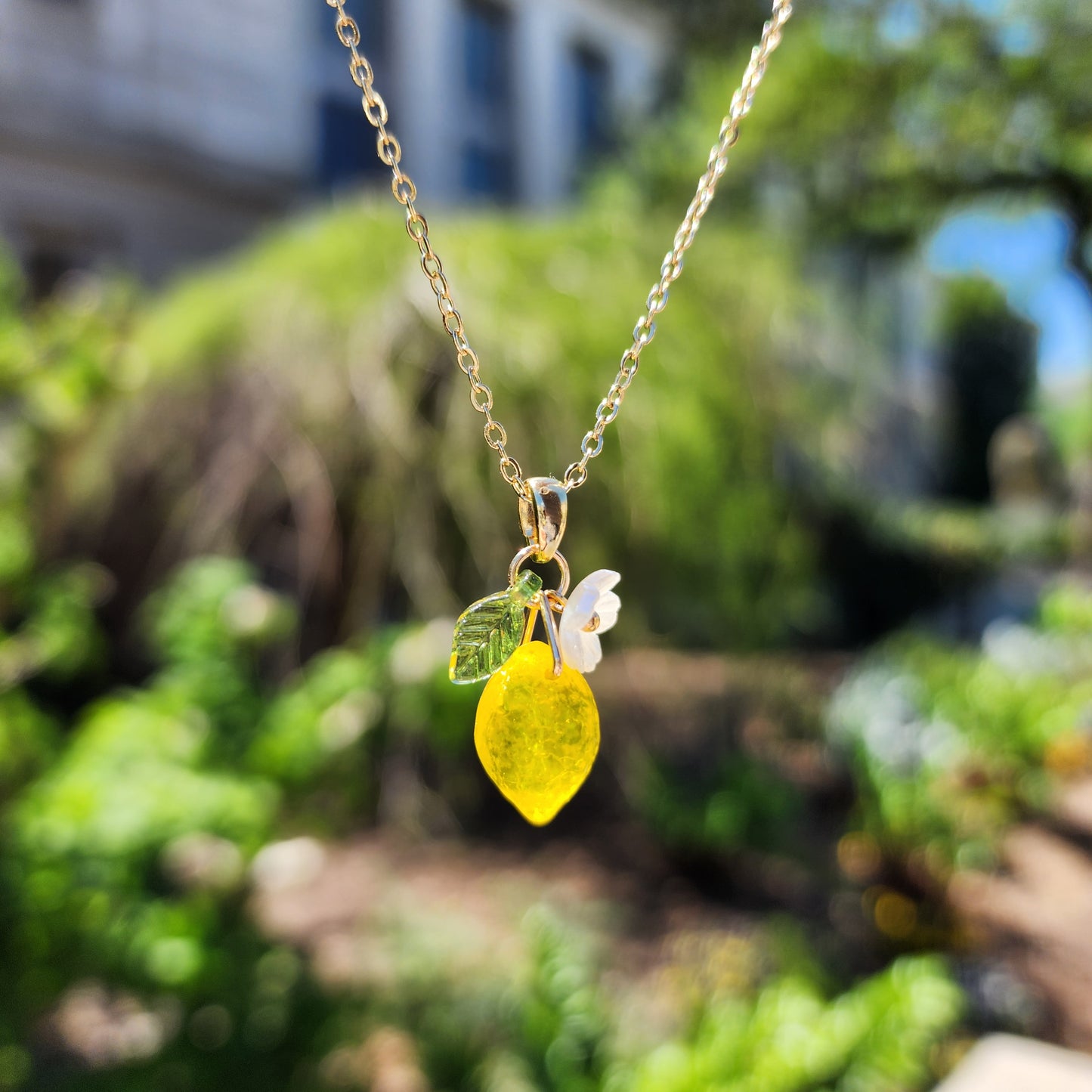 Custom Lemon Necklace Design Your Own Handmade Lemon Citrus Fruit Necklace