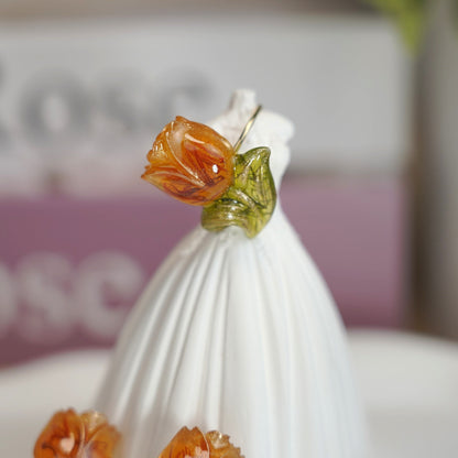 Tulip Flower Resin Open Ring