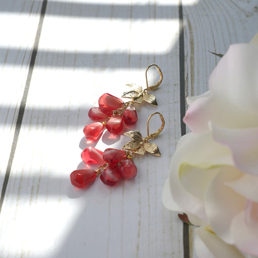 Pomegranate Seed Earrings