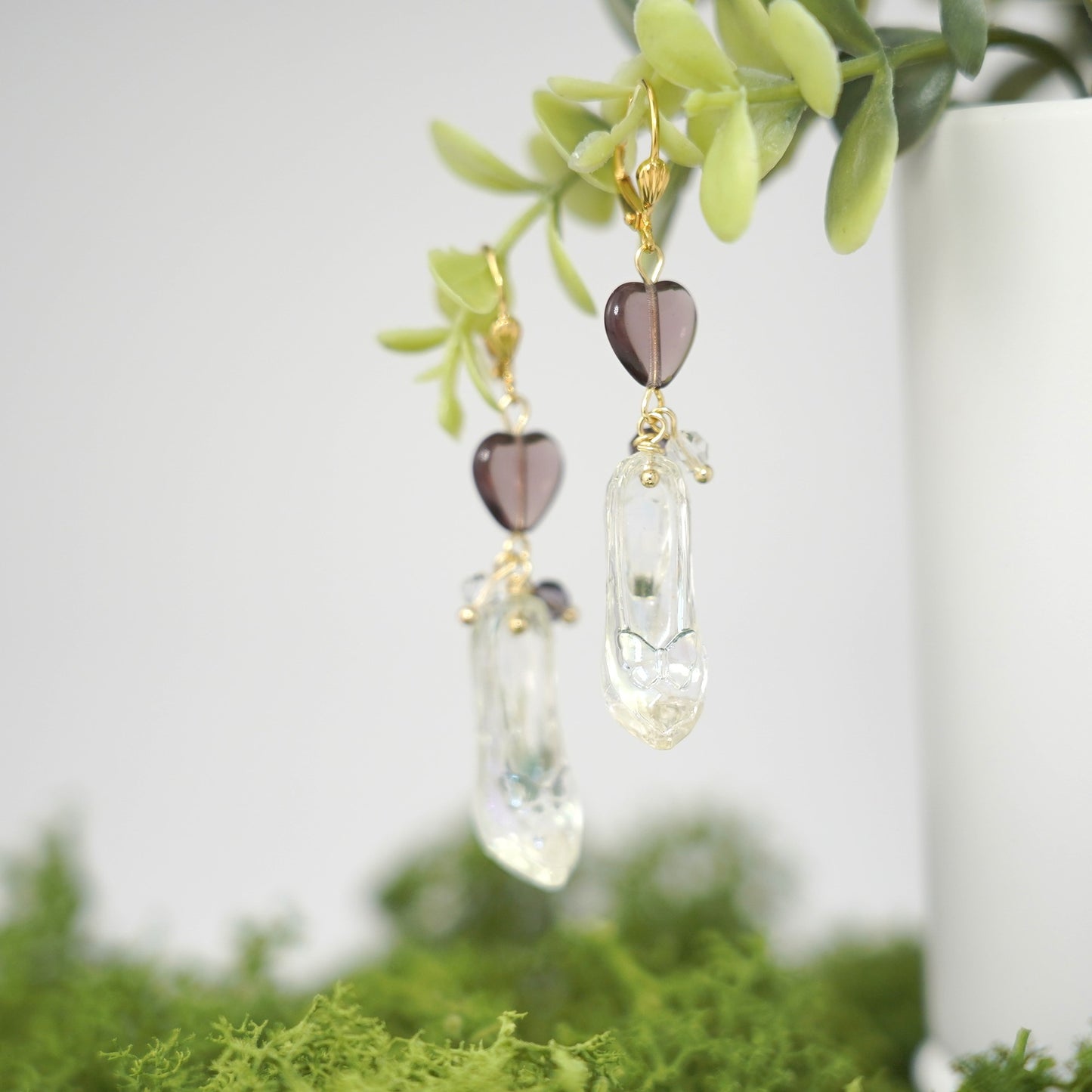 Cinderella Glass Slipper Earrings