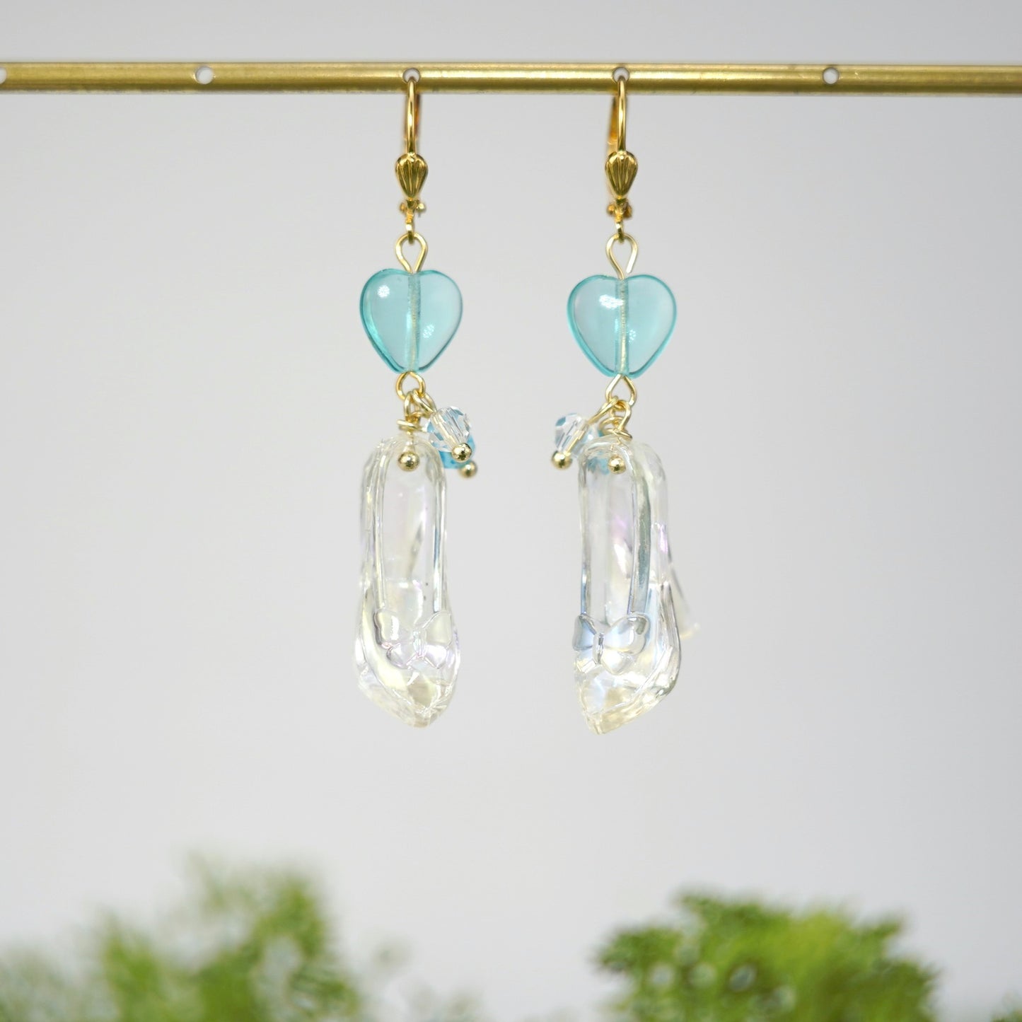 Cinderella Glass Slipper Earrings