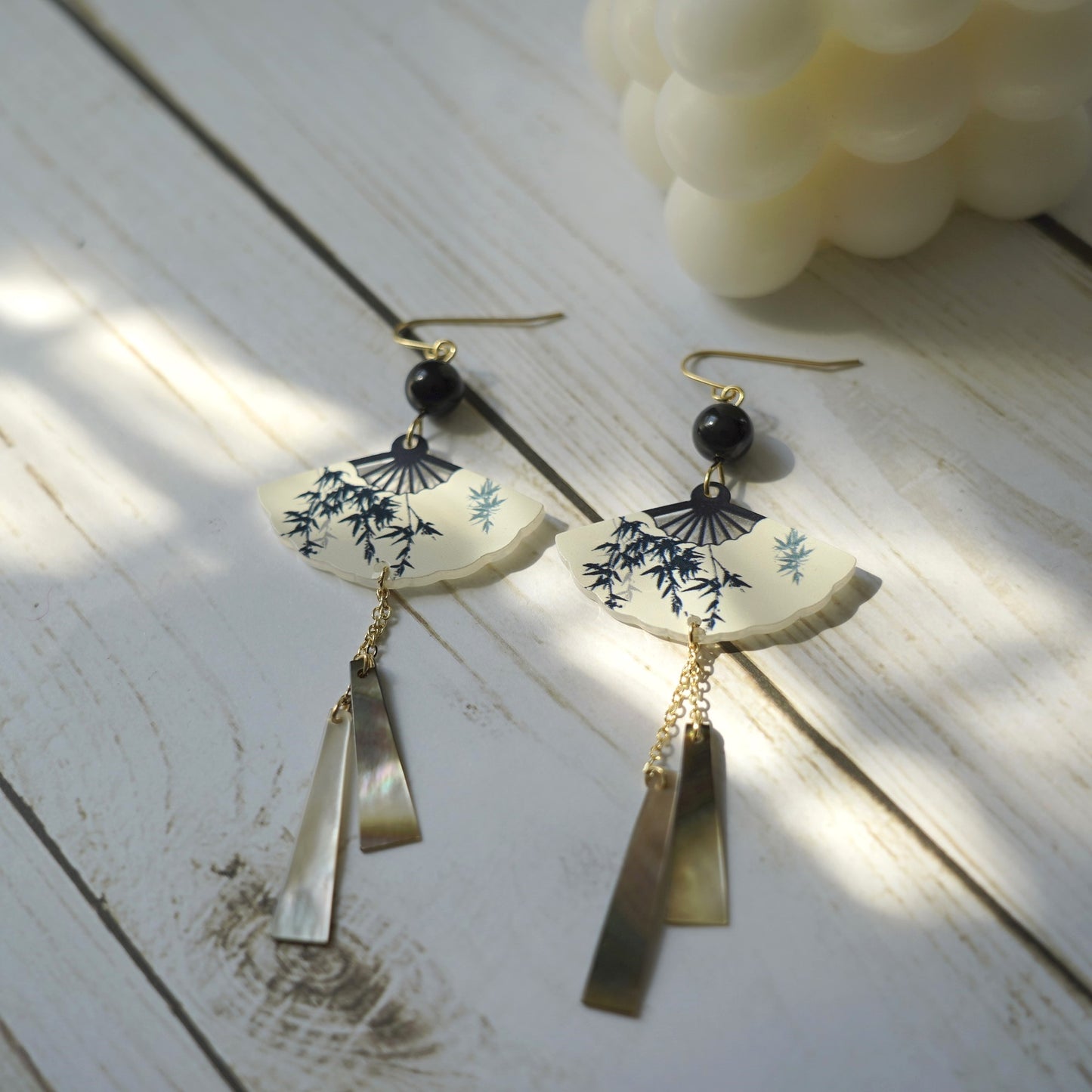 Oriental Fan Dangle Earrings | Life Fun Earrings