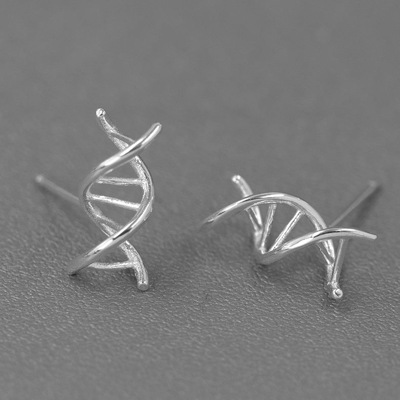 DNA 925S Silver Stud Earrings