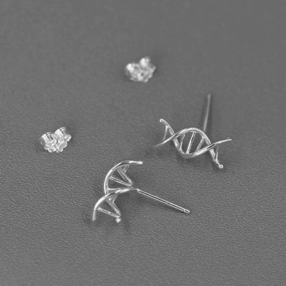 DNA 925S Silver Stud Earrings