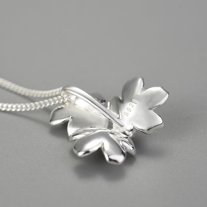 Forget-me-not Cluster 925 Silver Necklace